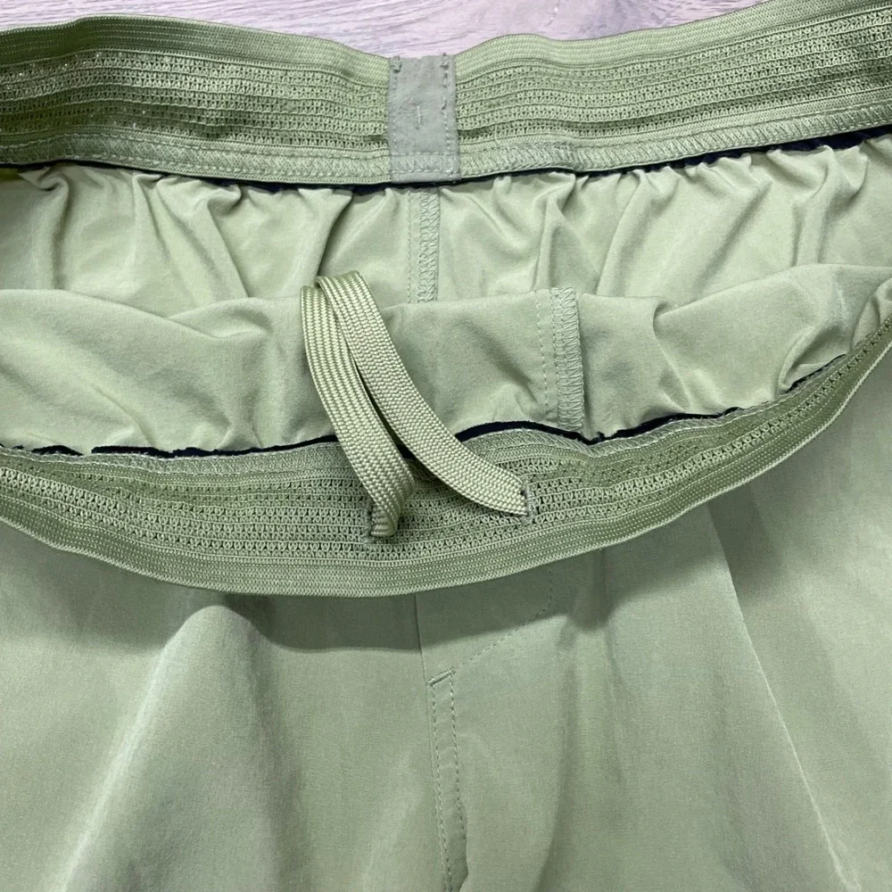 Ten Thousand Session Shorts Mens L Green Athletic Running Training 7831